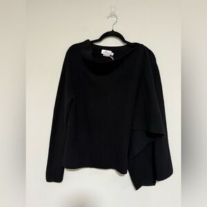 Vineyard Vines Black Wool Cashmere Ribbed Sweater Jacket Size Medium NWT